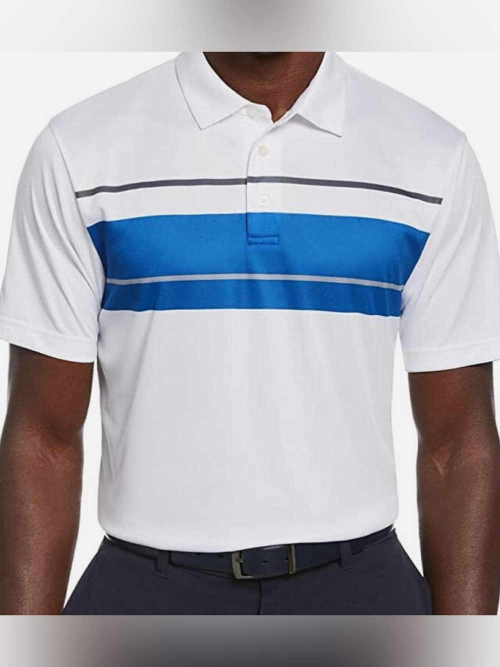 PGA TOUR Moisture Wicking Striped Golf Polo XXL NWT
